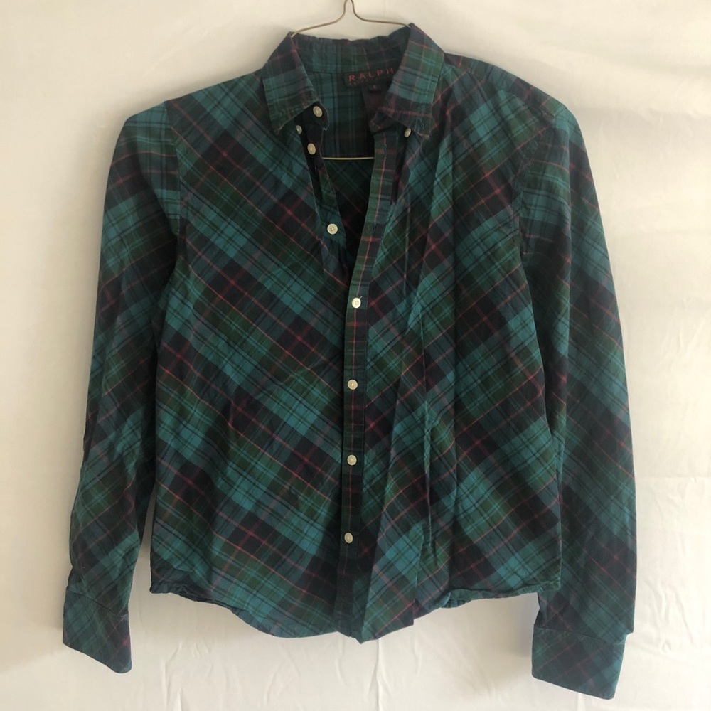 Plaid button down